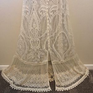 torrid Dresses - IVORY LACE EMBROIDERED MAXI SHIRT DRESS torrid Dresses - IVORY LACE EMBROIDERED MAXI SHIRT DRESS